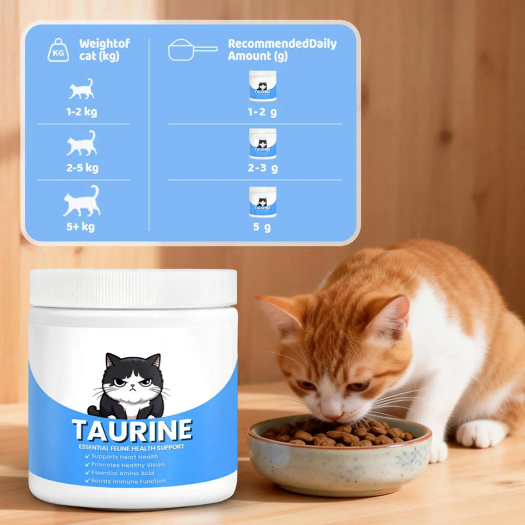 Complete Taurine for Cats 200ml Taurine Powder For Cats Heart Support Organic Powder Immune System Support Kitten Powder