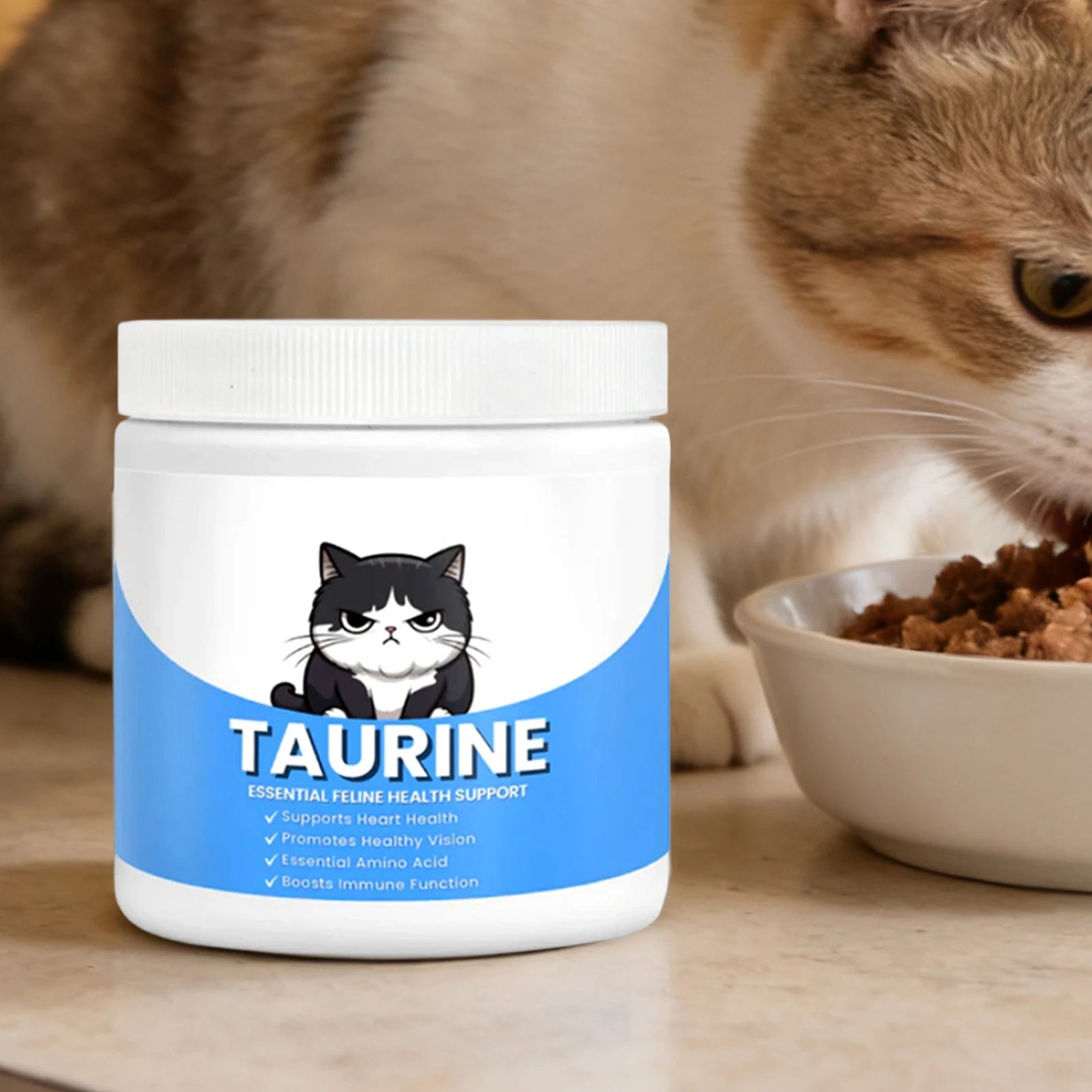 Complete Taurine for Cats 200ml Taurine Powder For Cats Heart Support Organic Powder Immune System Support Kitten Powder